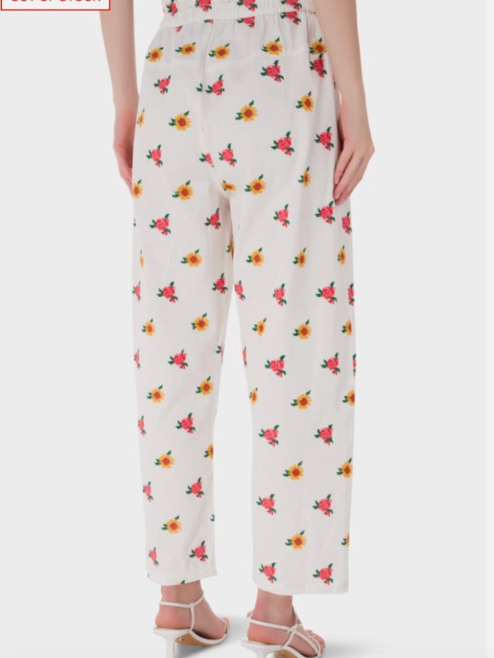 FARM Rio Mixed Flowers Embroidered Pants Size Medium - Picture 3 of 15